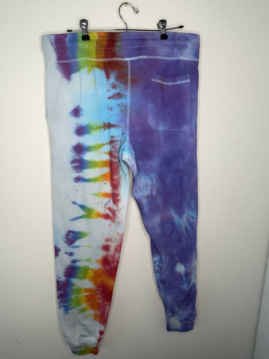Purple/ rainbow light weight jogger UNISEX XL