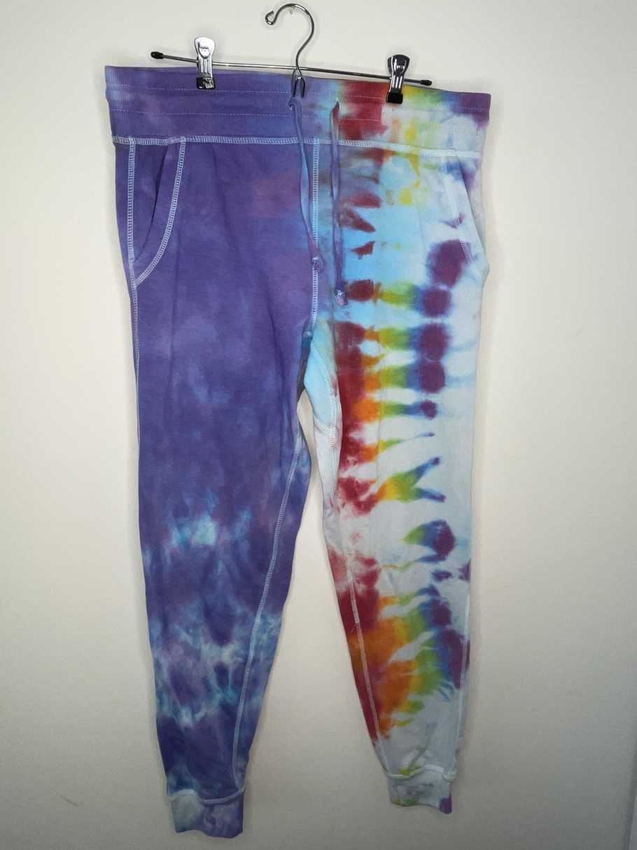 Purple/ rainbow light weight jogger UNISEX XL