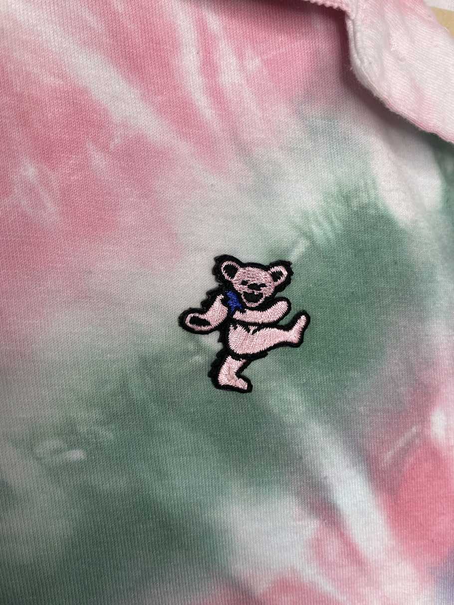 Pastel dancing bear polo